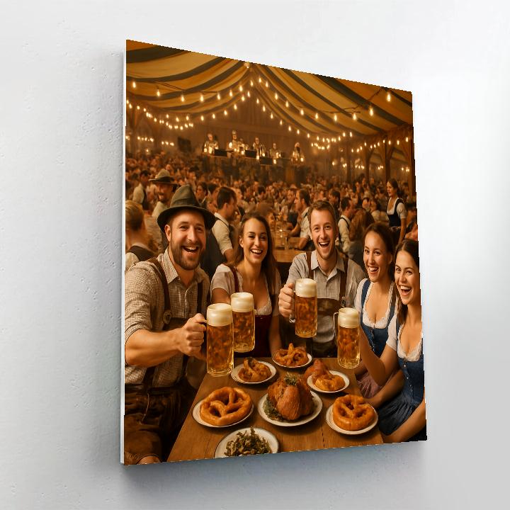 Oktoberfest Beer Tent Toast paint by color