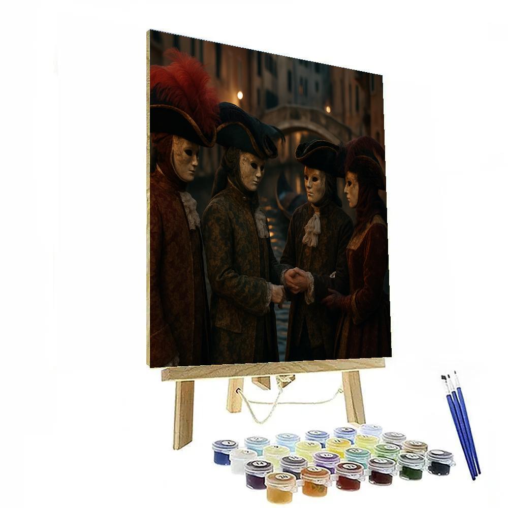 Venice Carnevale Masked Parade Paint by numbers kits