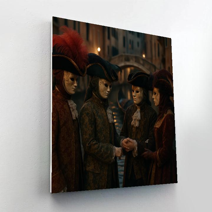 Venice Carnevale Masked Parade Paint by numbers kits