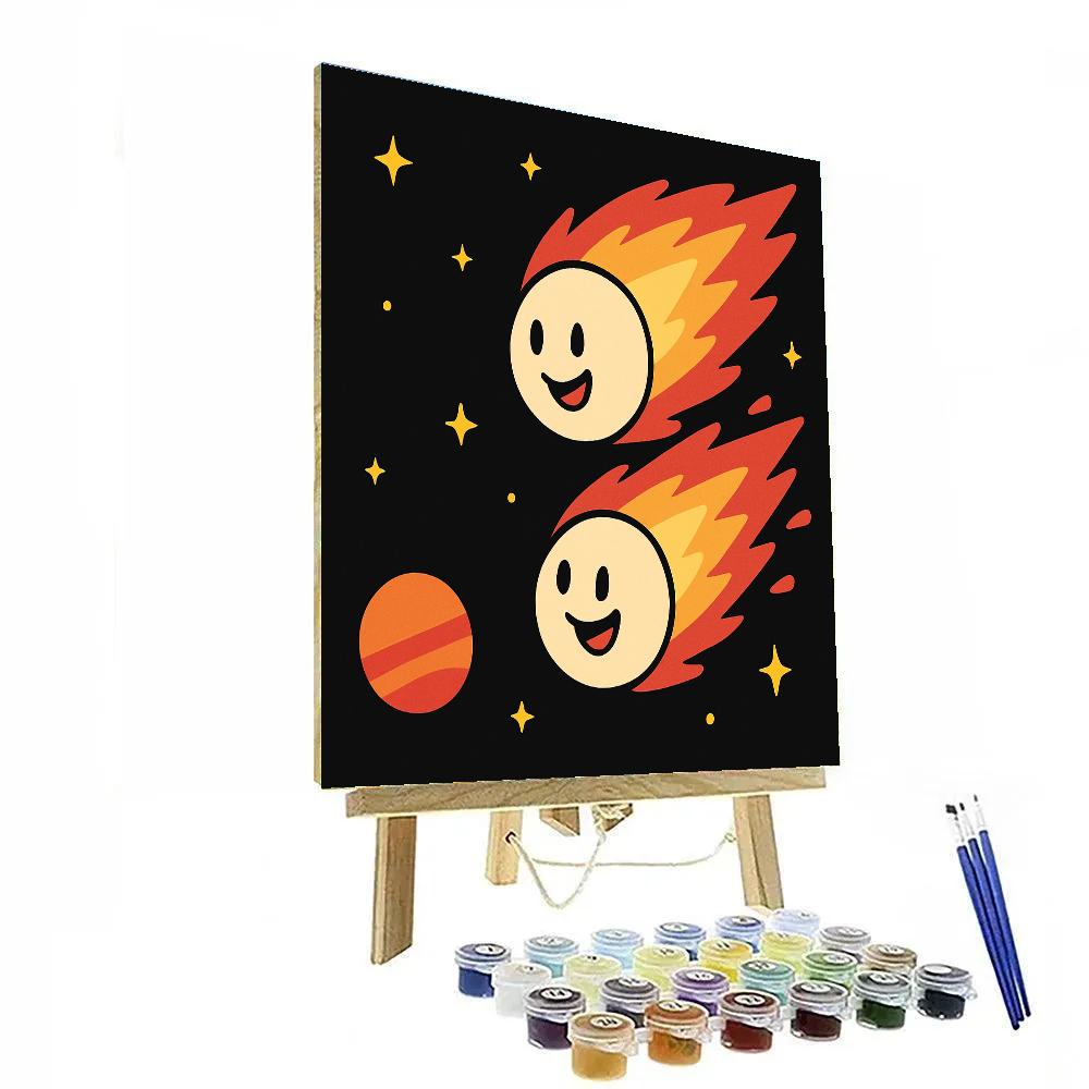 Comet School Race paint by color