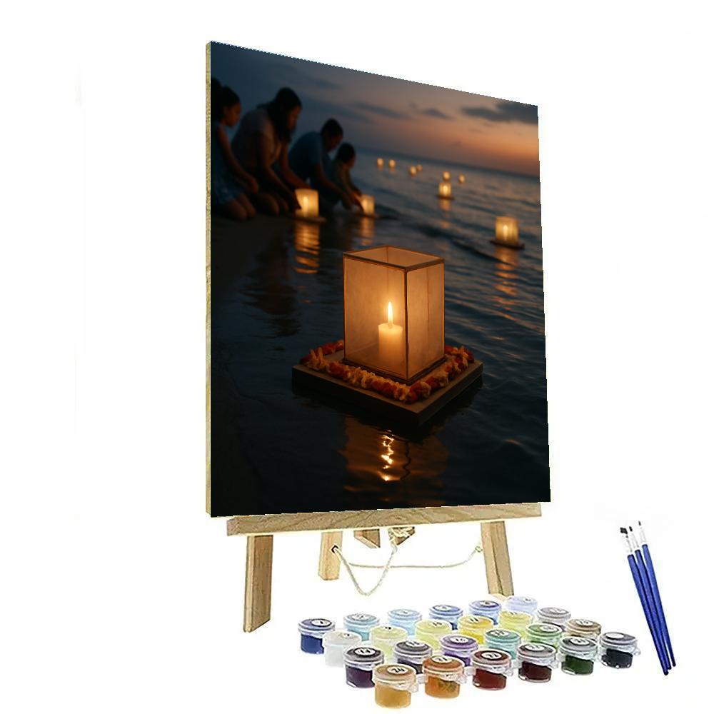 Lantern Floating Honolulu paint by number