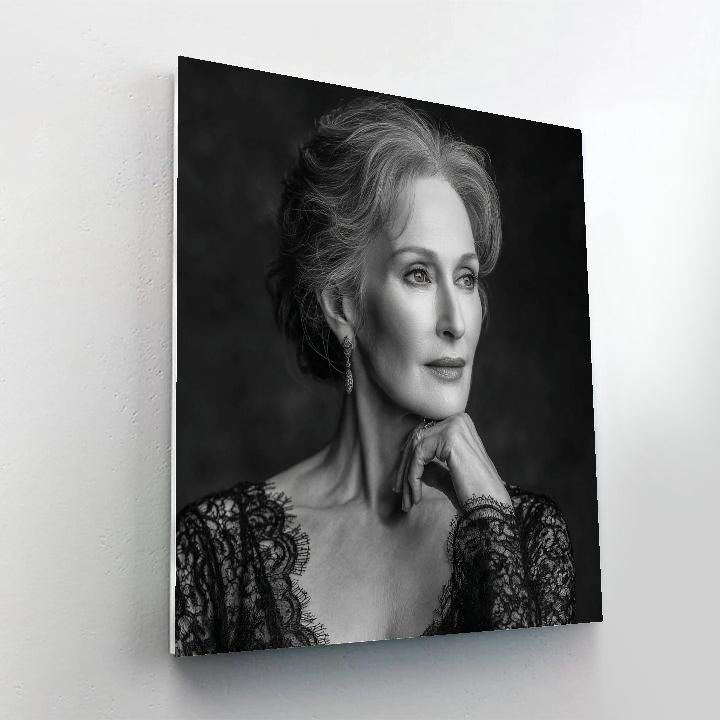 Meryl Streep: The Chameleon In Quiet Light DIY paint by numbers