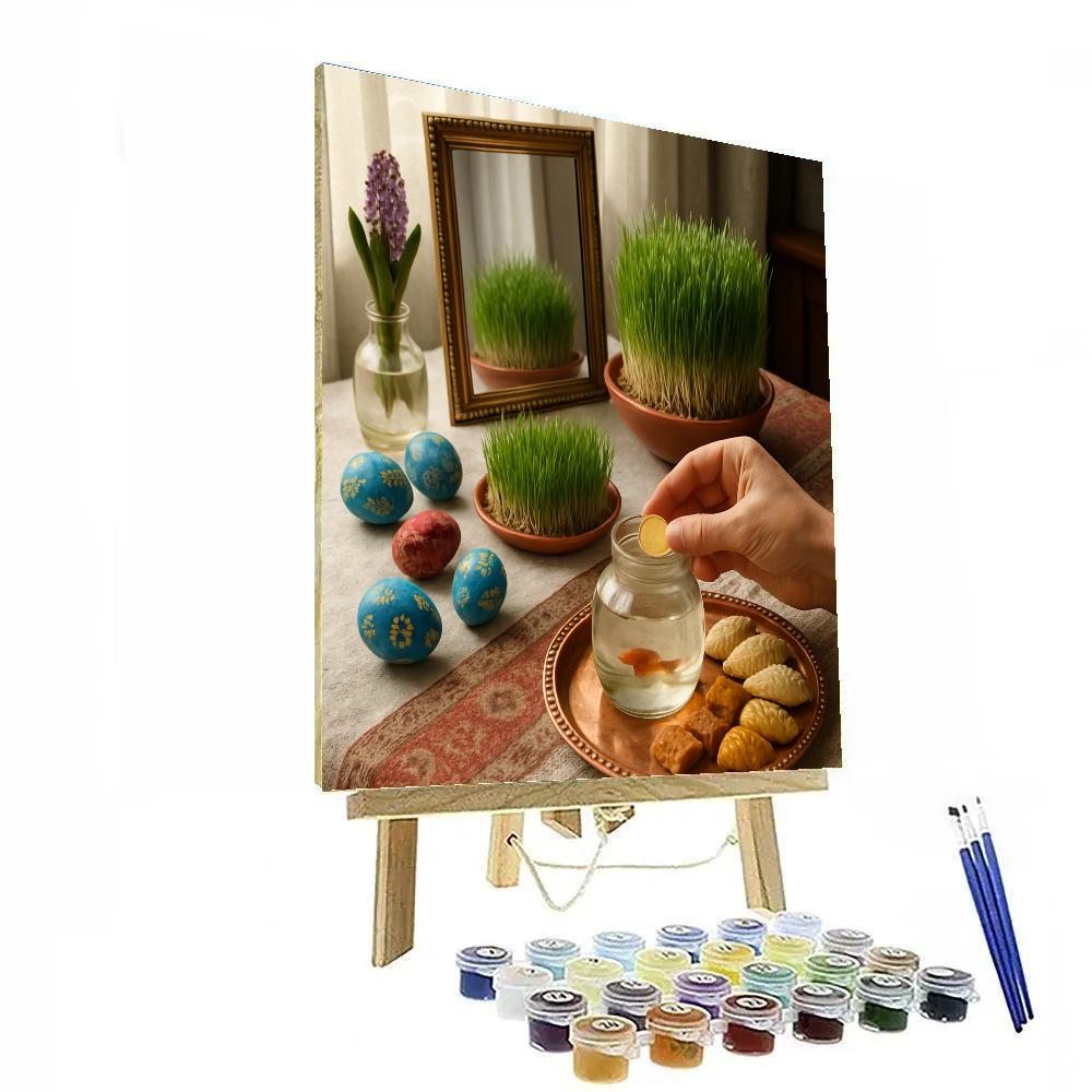 Nowruz Haftseen Table Number painting