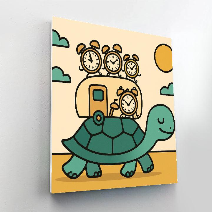 Time Turtle Caravan paint by color