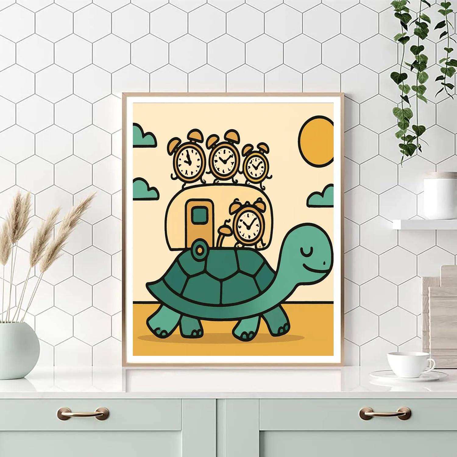 Time Turtle Caravan paint by color