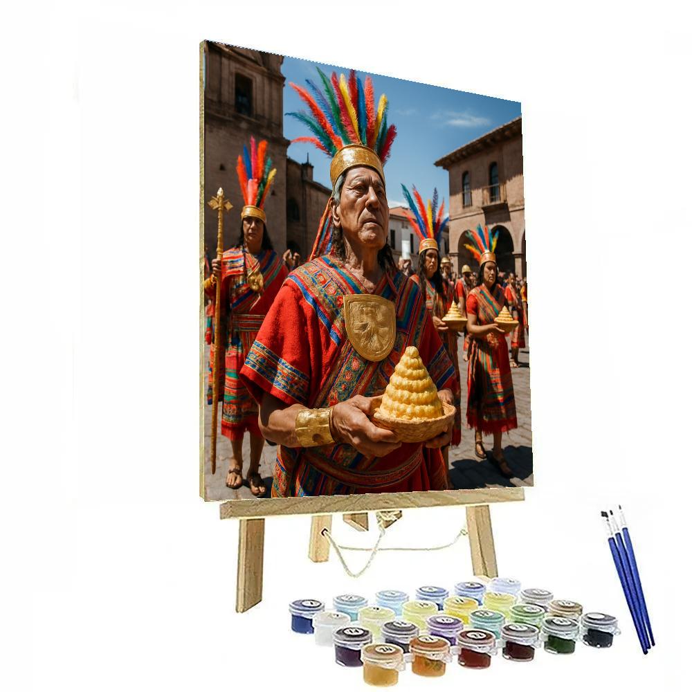 Inti Raymi Cusco Procession paint by numbers