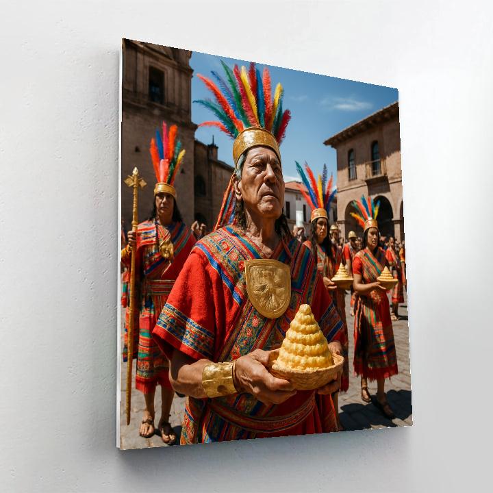 Inti Raymi Cusco Procession paint by numbers