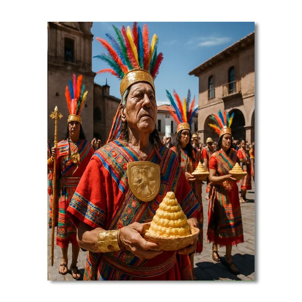 Inti Raymi Cusco Procession paint by numbers