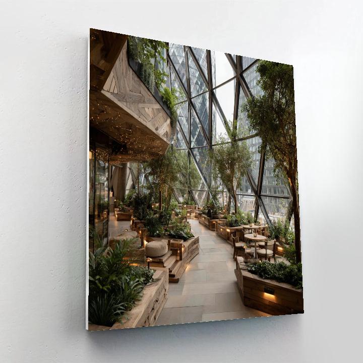 Sky Garden Rooftop View London United Kingdom paint by number