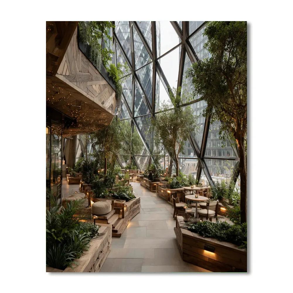 Sky Garden Rooftop View London United Kingdom paint by number