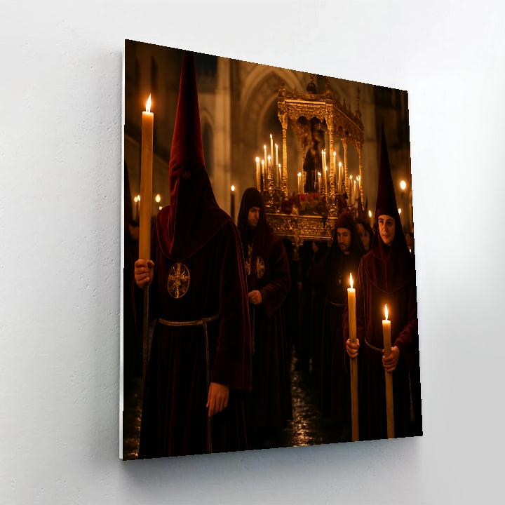 Semana Santa Seville Procession paint by numbers