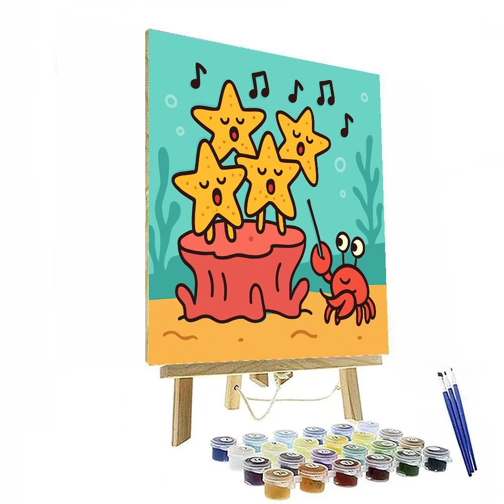 Underwater Starfish Choir painting number kit