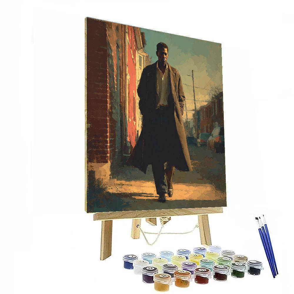 Denzel Washington: Stride Of Quiet Authority Numbered painting kits