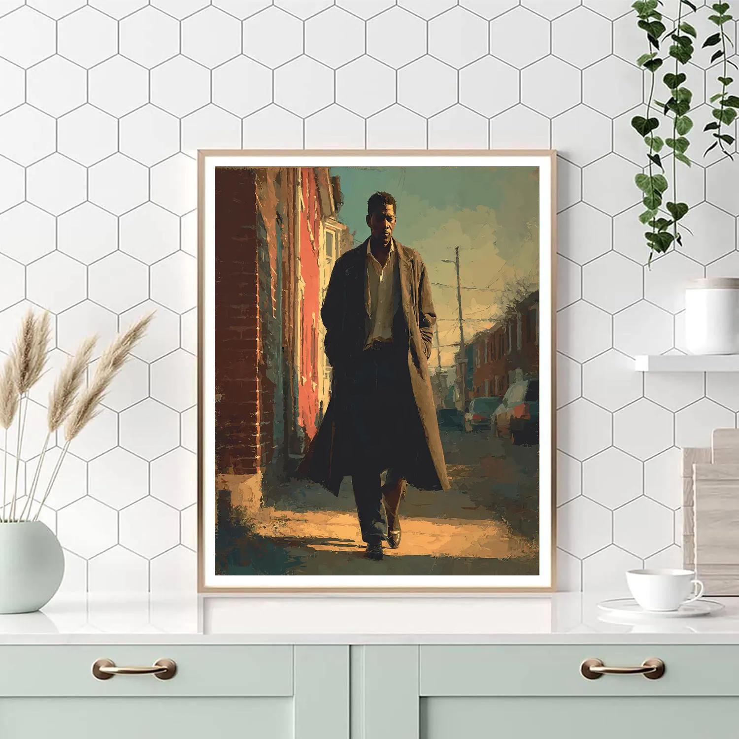 Denzel Washington: Stride Of Quiet Authority Numbered painting kits