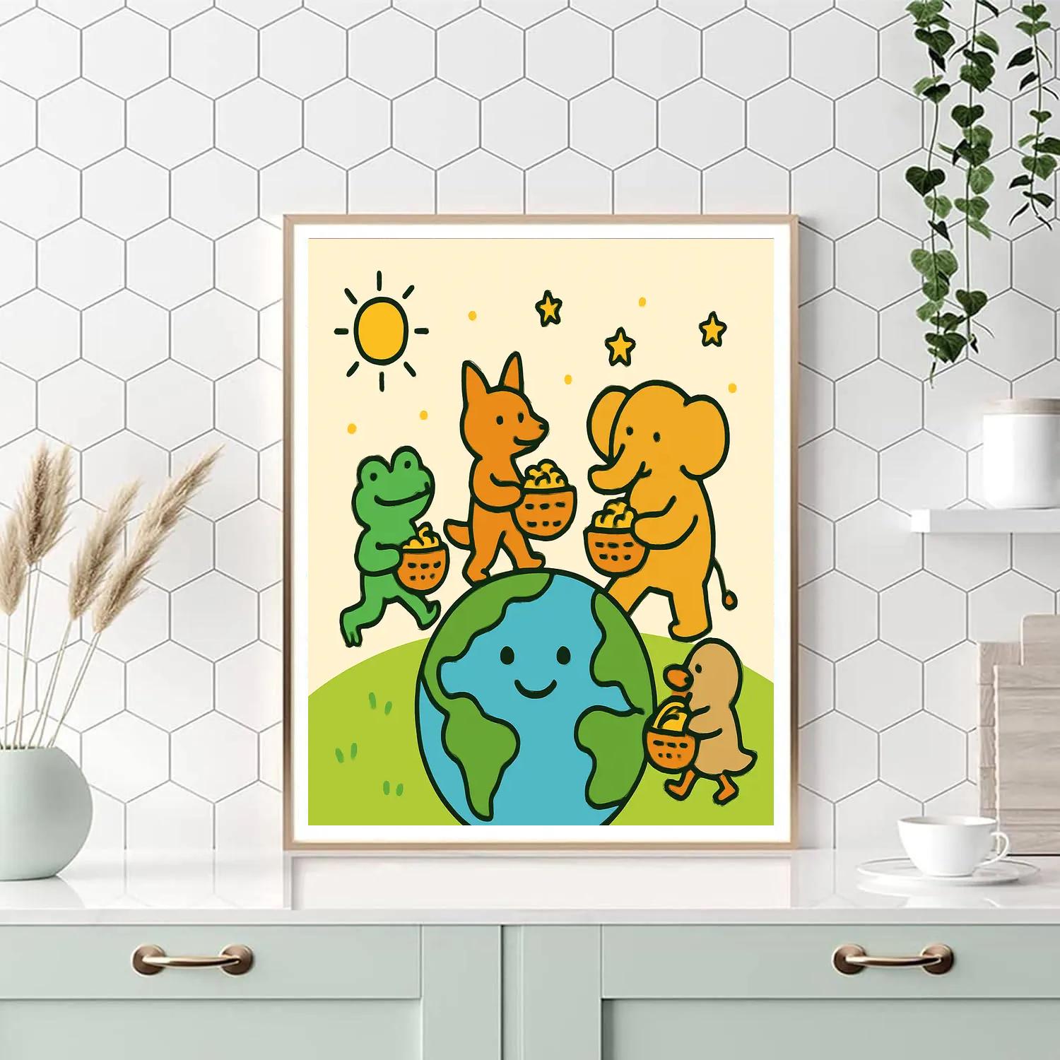 Planetary Picnic Parade Numbered painting kits