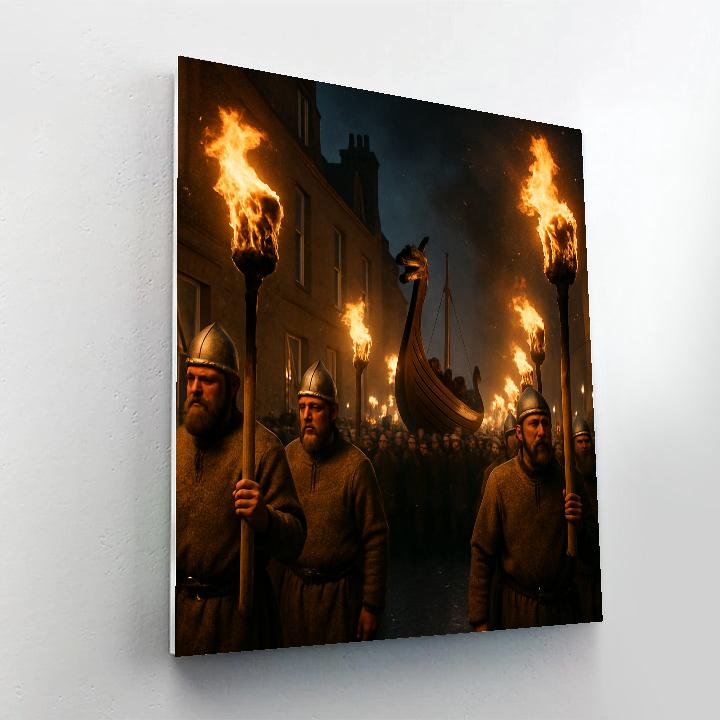 Up Helly Aa Fire Procession Paint by numbers kits