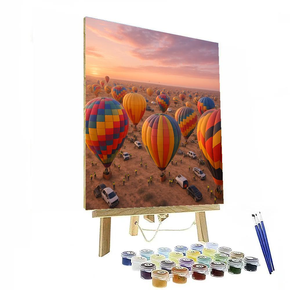 Albuquerque Balloon Fiesta Dawn Number painting