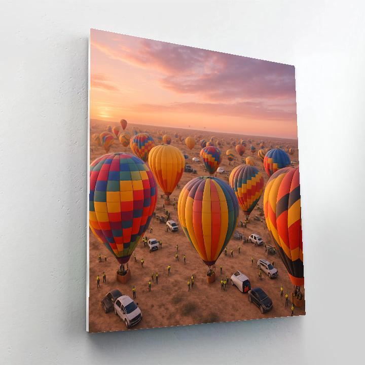 Albuquerque Balloon Fiesta Dawn Number painting
