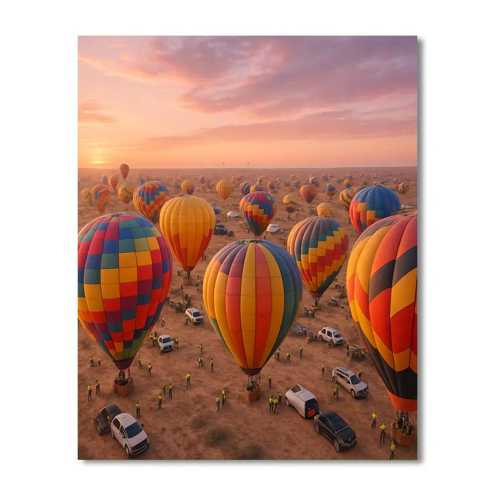 Albuquerque Balloon Fiesta Dawn Number painting