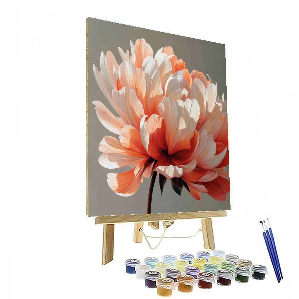 Georgia OKeeffe Inspired Desert Bloom DIY paint by numbers