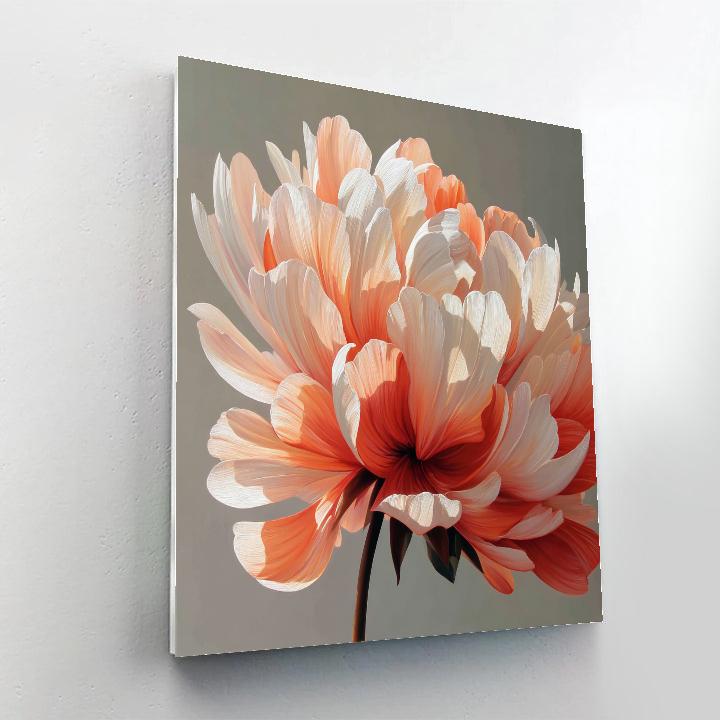 Georgia OKeeffe Inspired Desert Bloom DIY paint by numbers