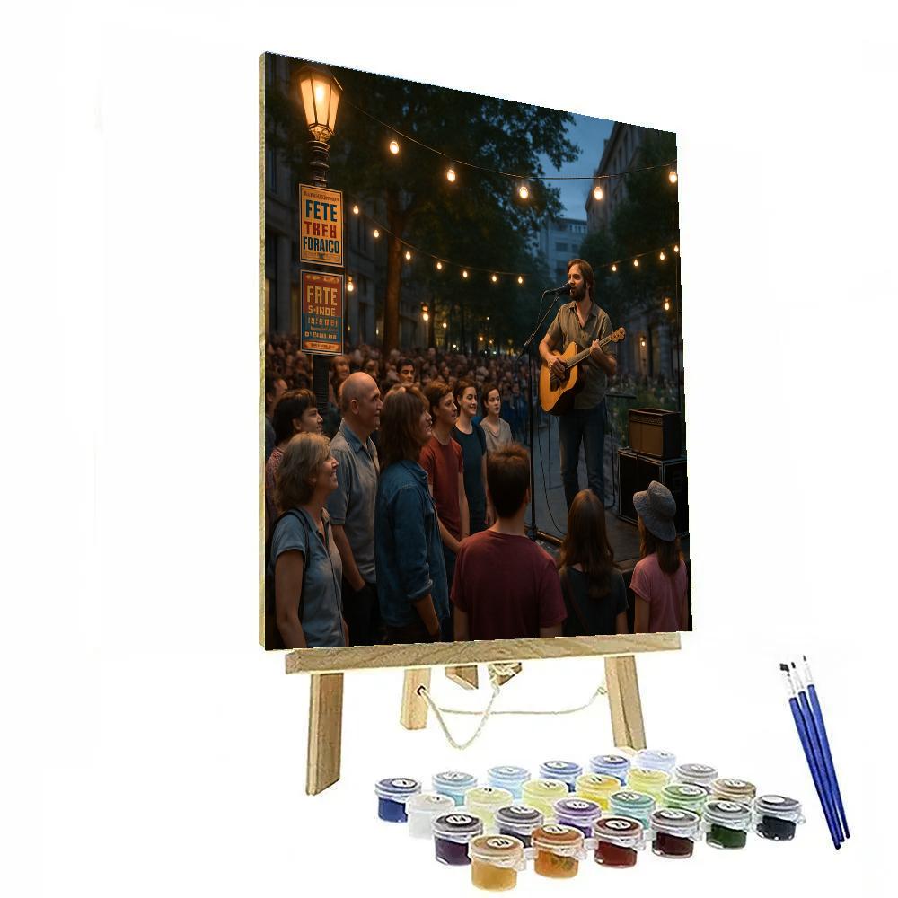Fete De La Musique Street Stage paint by number