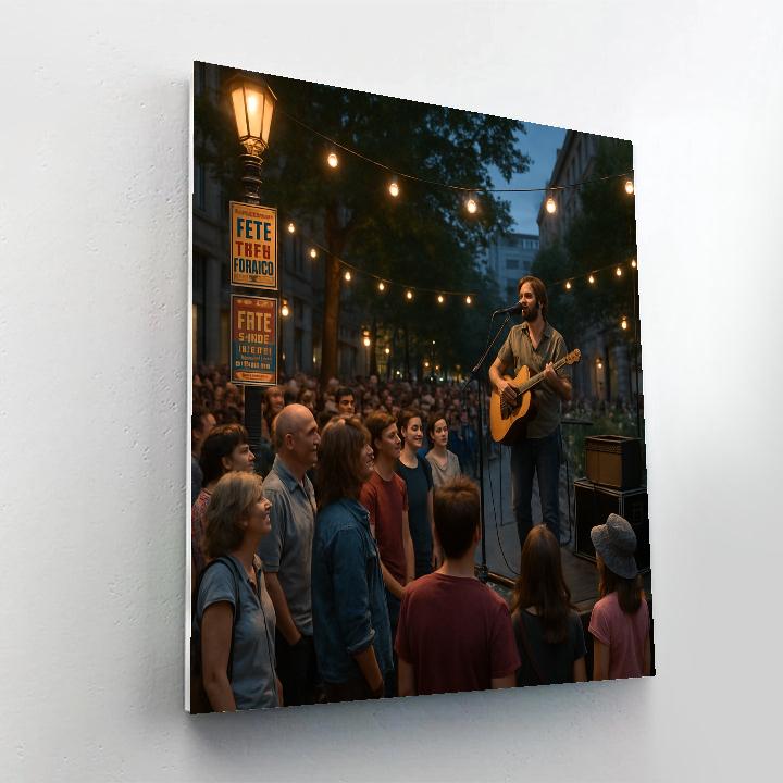 Fete De La Musique Street Stage paint by number