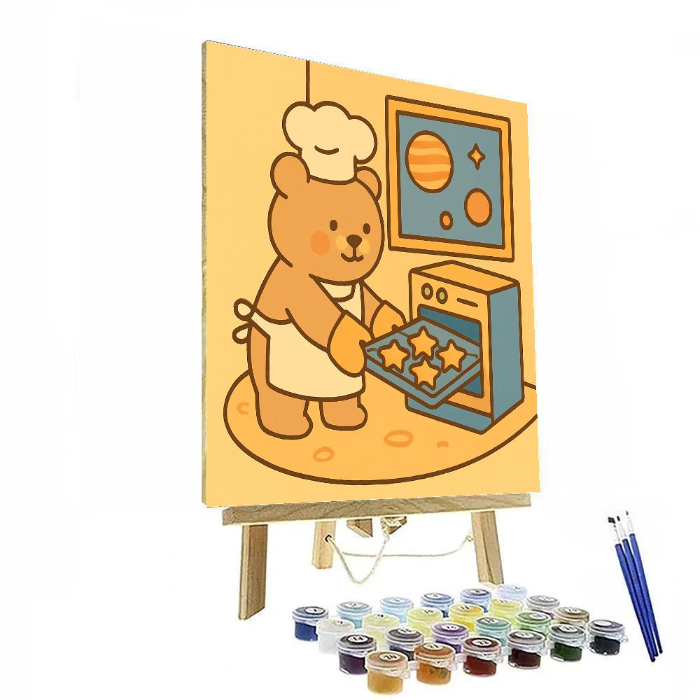 Moon Bakery Morning DIY paint by numbers