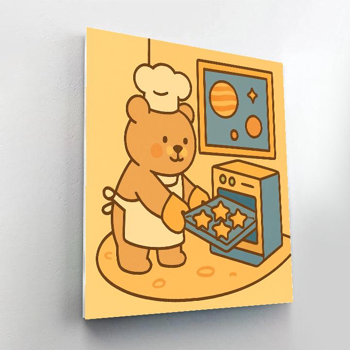 Moon Bakery Morning DIY paint by numbers