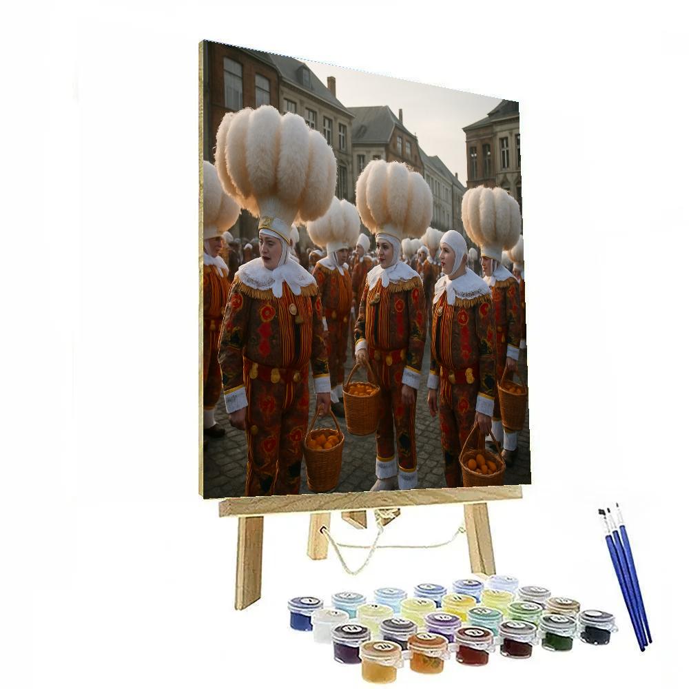 Carnival Of Binche Gilles Morning Paint by numbers art