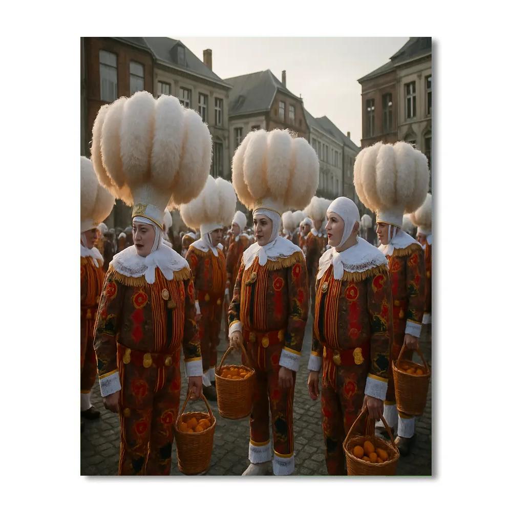 Carnival Of Binche Gilles Morning Paint by numbers art