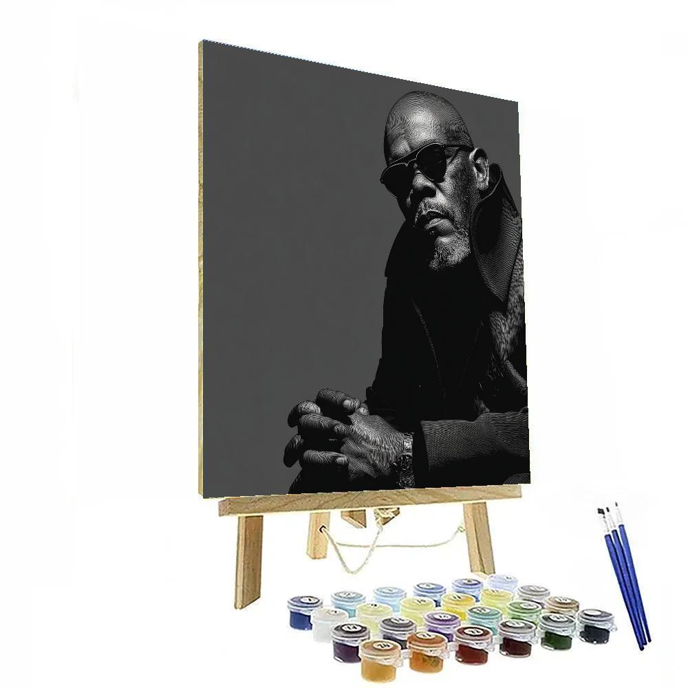 Samuel L Jackson: Command In The Quiet Dark Numbered painting kits