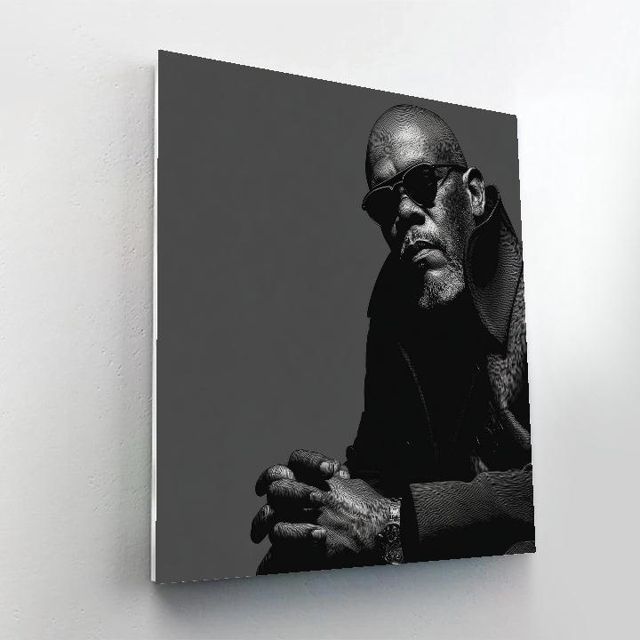 Samuel L Jackson: Command In The Quiet Dark Numbered painting kits