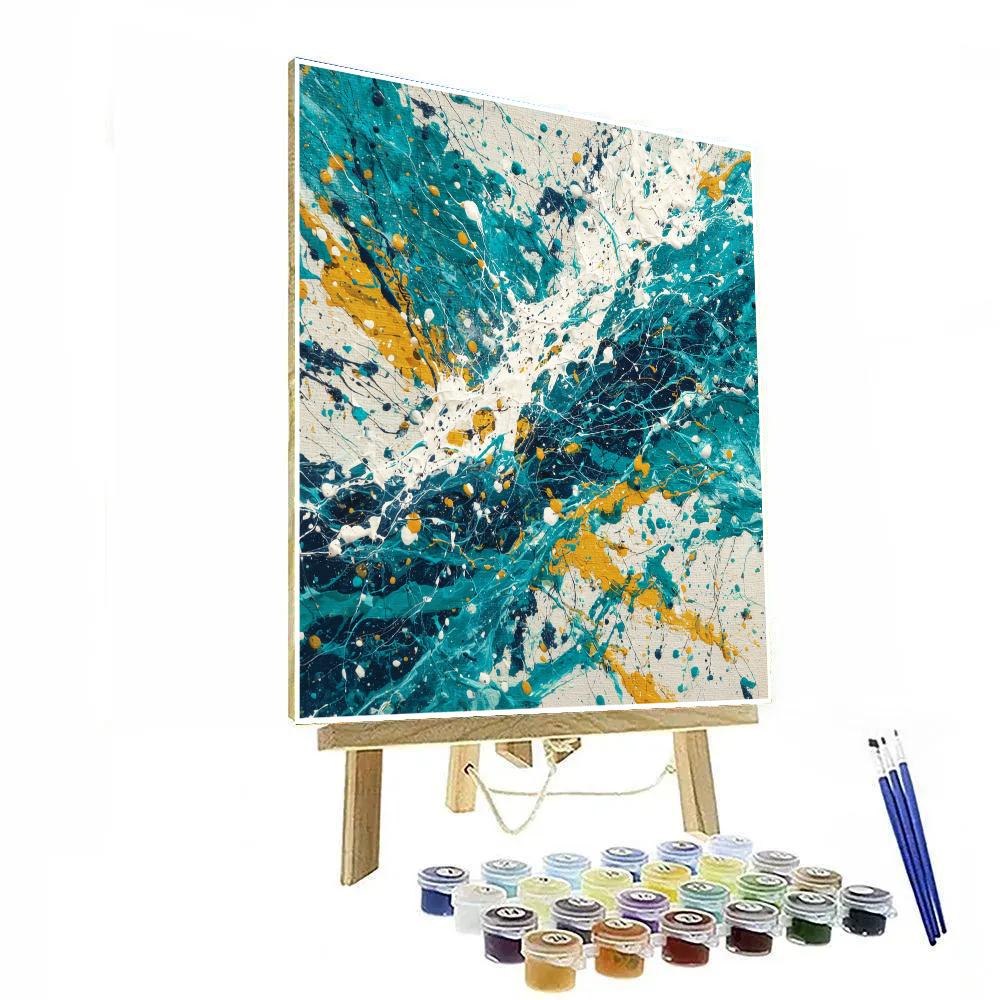 Jackson Pollock Inspired River Flow Paint by numbers kits