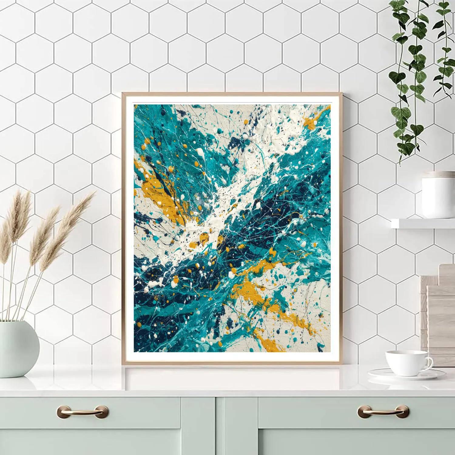 Jackson Pollock Inspired River Flow Paint by numbers kits