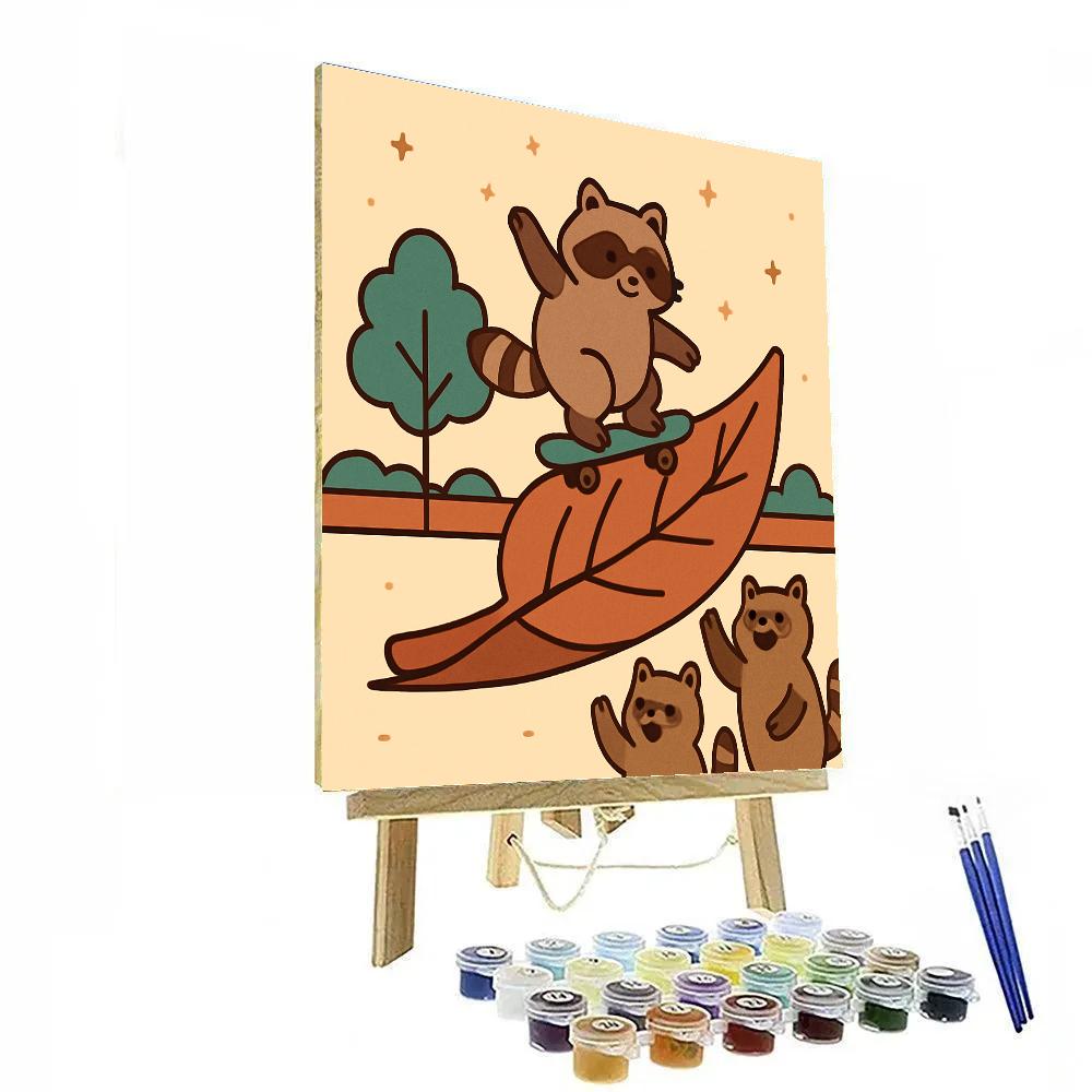 Maple Star Skatepark Paint by numbers kits