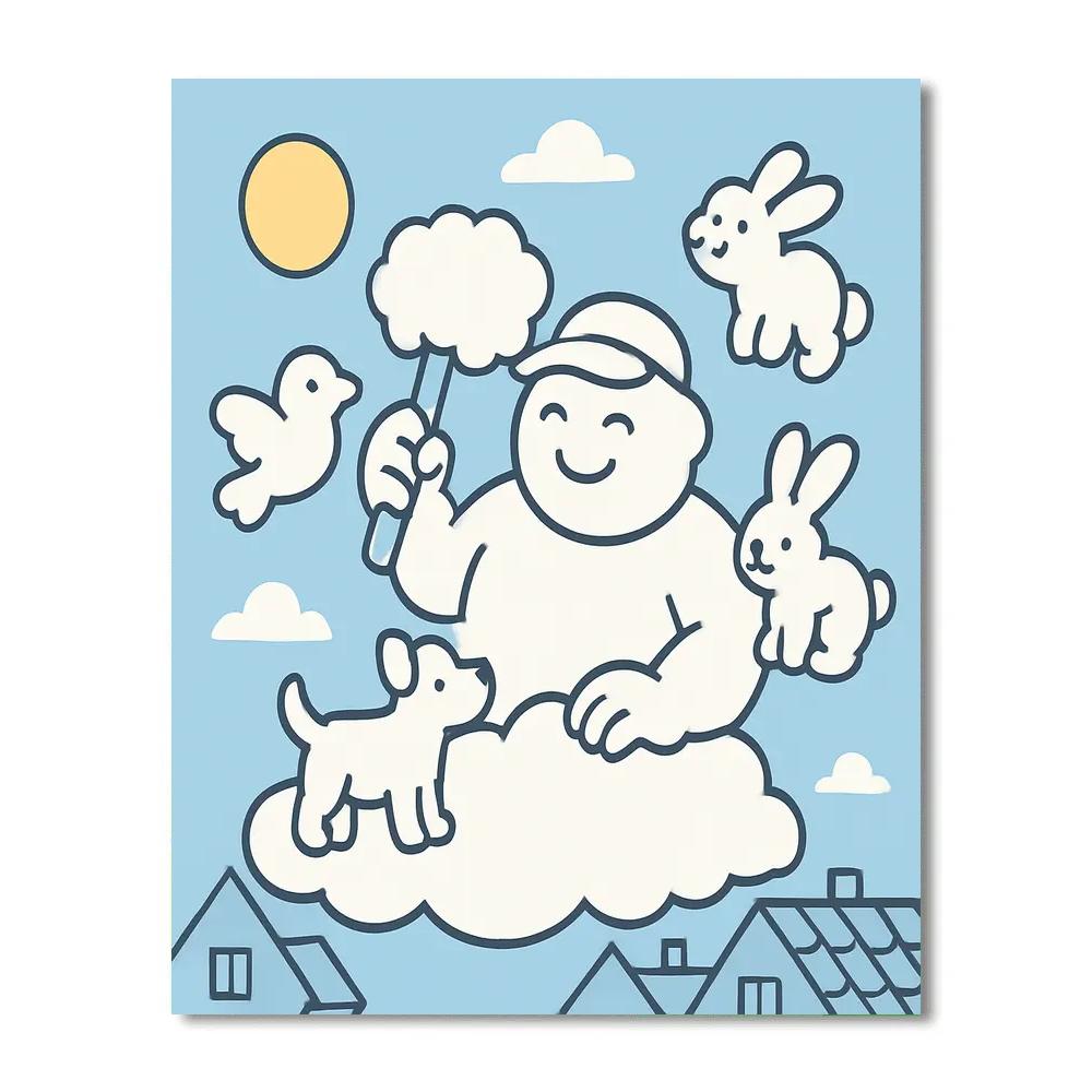 The Curious Cloudsmith DIY paint by numbers