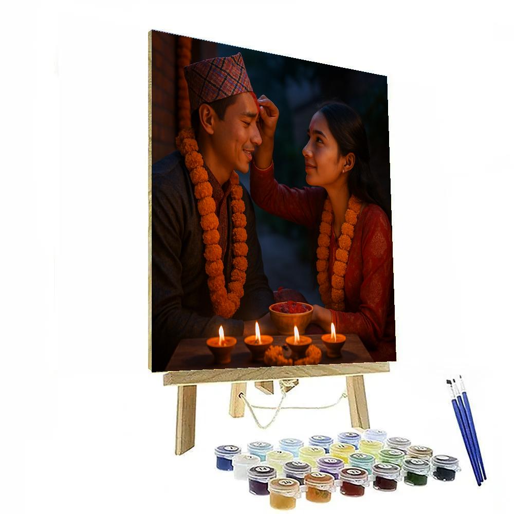 Tihar Bhai Tika Celebrations Numbered painting kits
