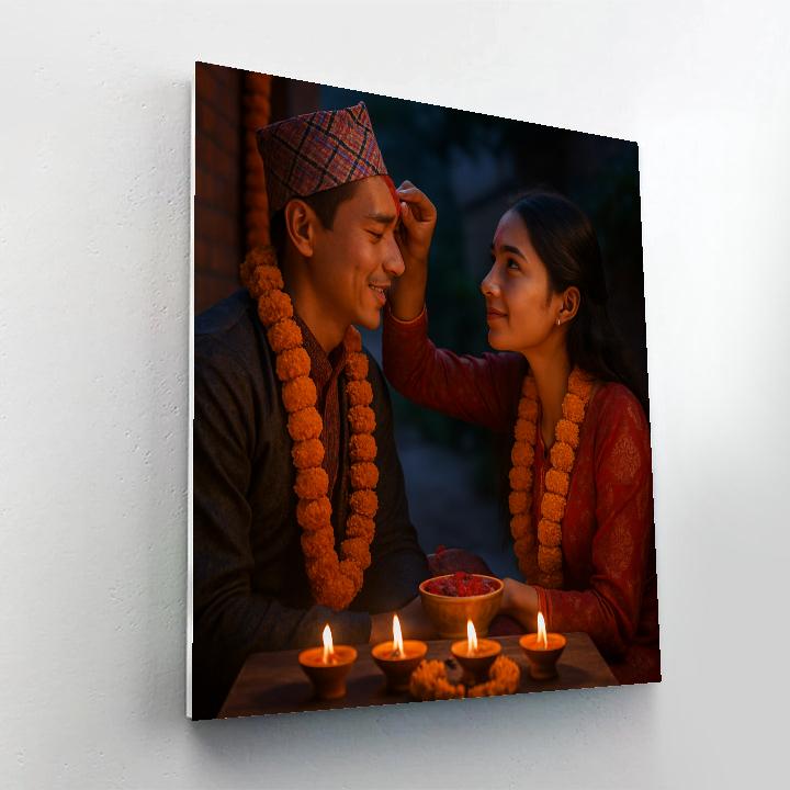 Tihar Bhai Tika Celebrations Numbered painting kits