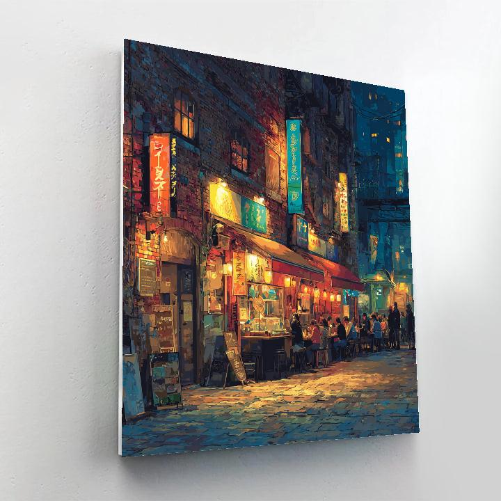 Hells Kitchen Food Alley New York United States Paint by numbers art