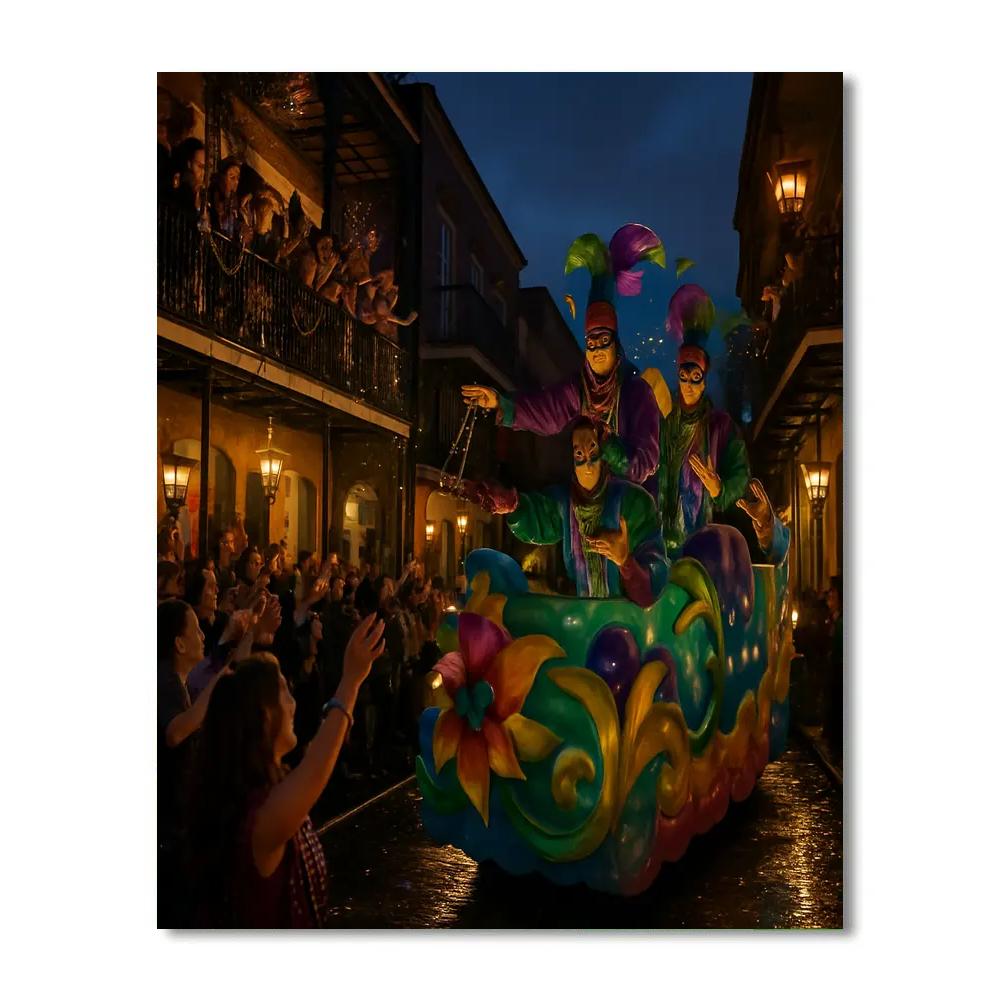 Mardi Gras Street Krewe paint by color