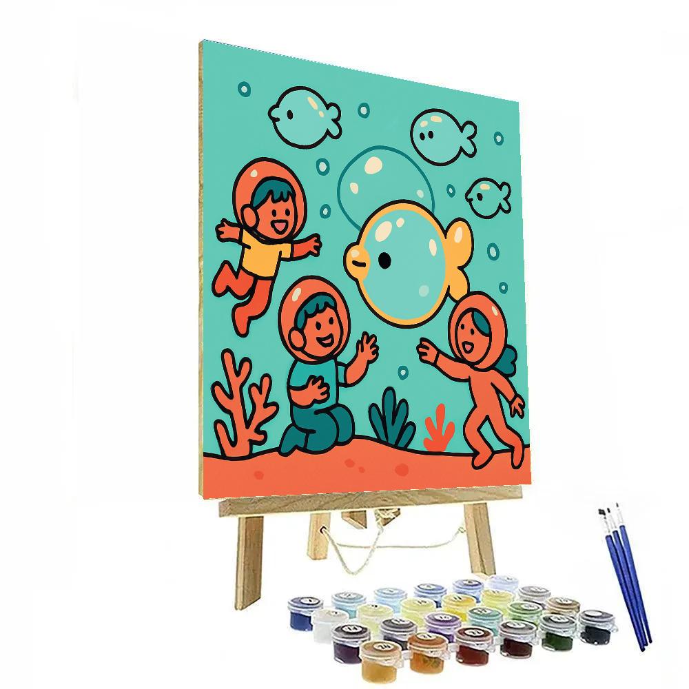 Bubble Reef Explorers Paint by numbers art