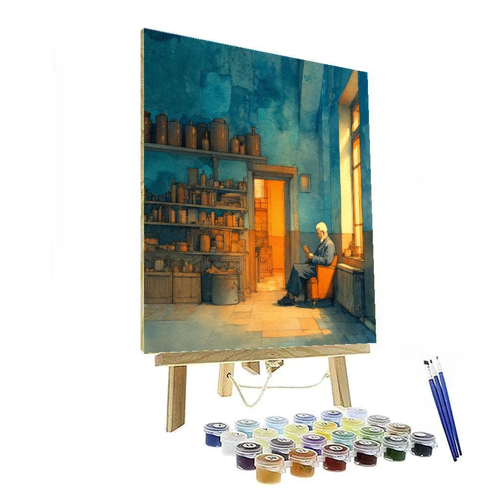Johannes Vermeer Inspired Quiet Library paint by numbers