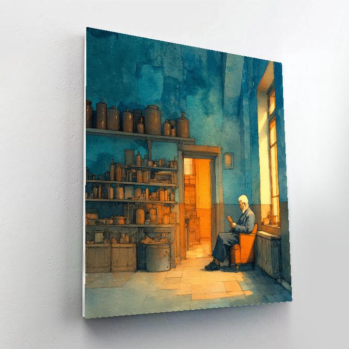 Johannes Vermeer Inspired Quiet Library paint by numbers
