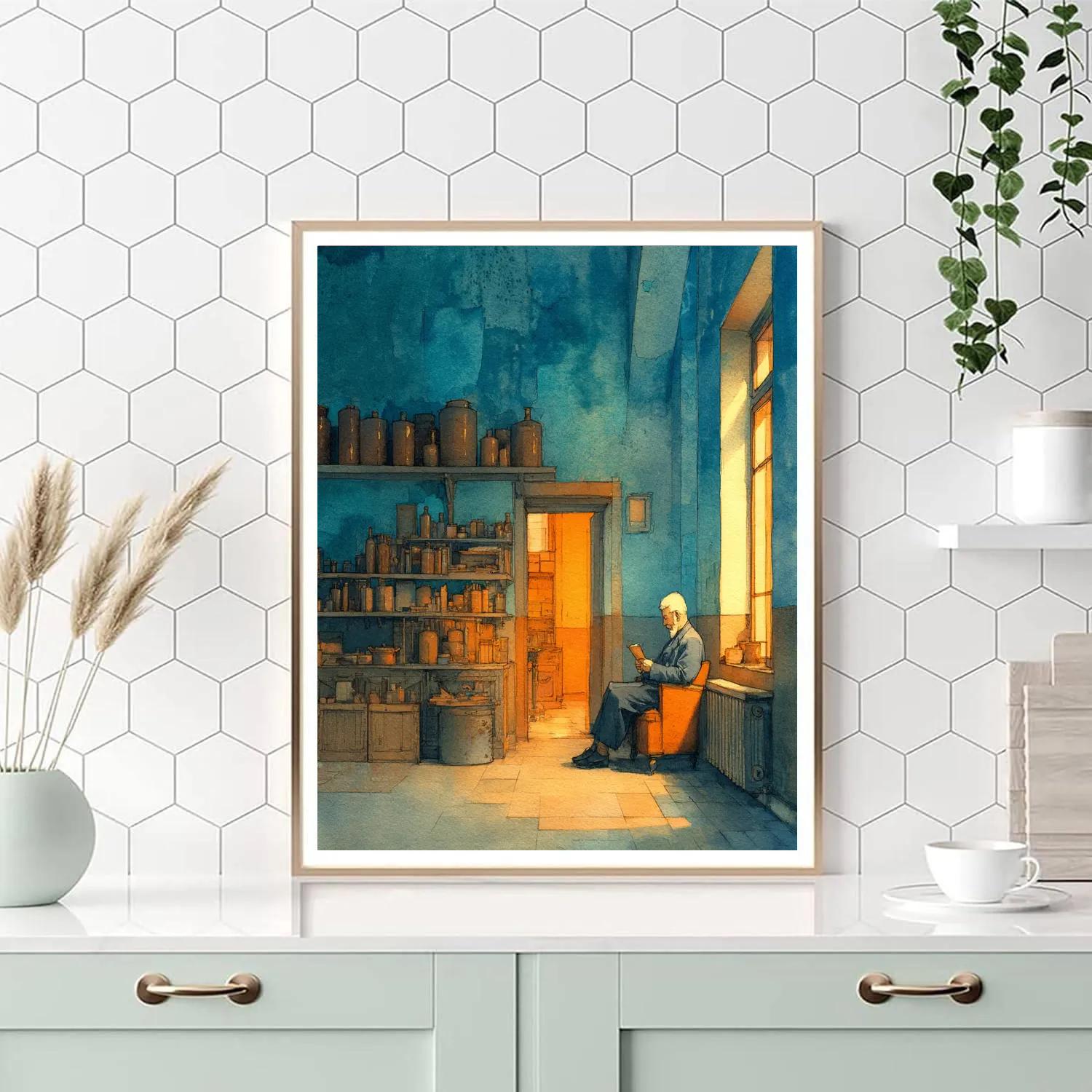 Johannes Vermeer Inspired Quiet Library paint by numbers