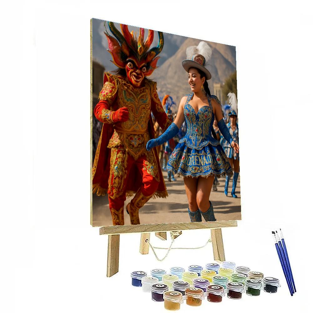 Carnaval De Oruro Dance Line painting number kit