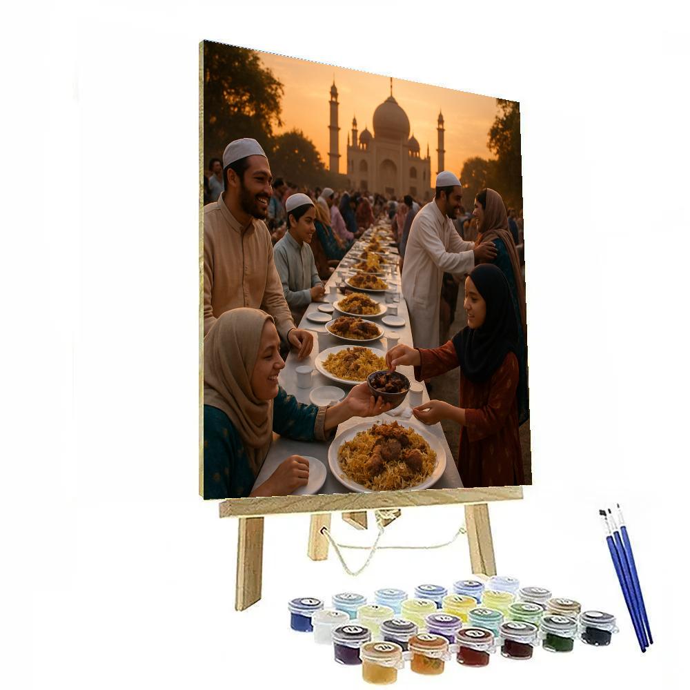 Eid Al Fitr Community Feast paint by number