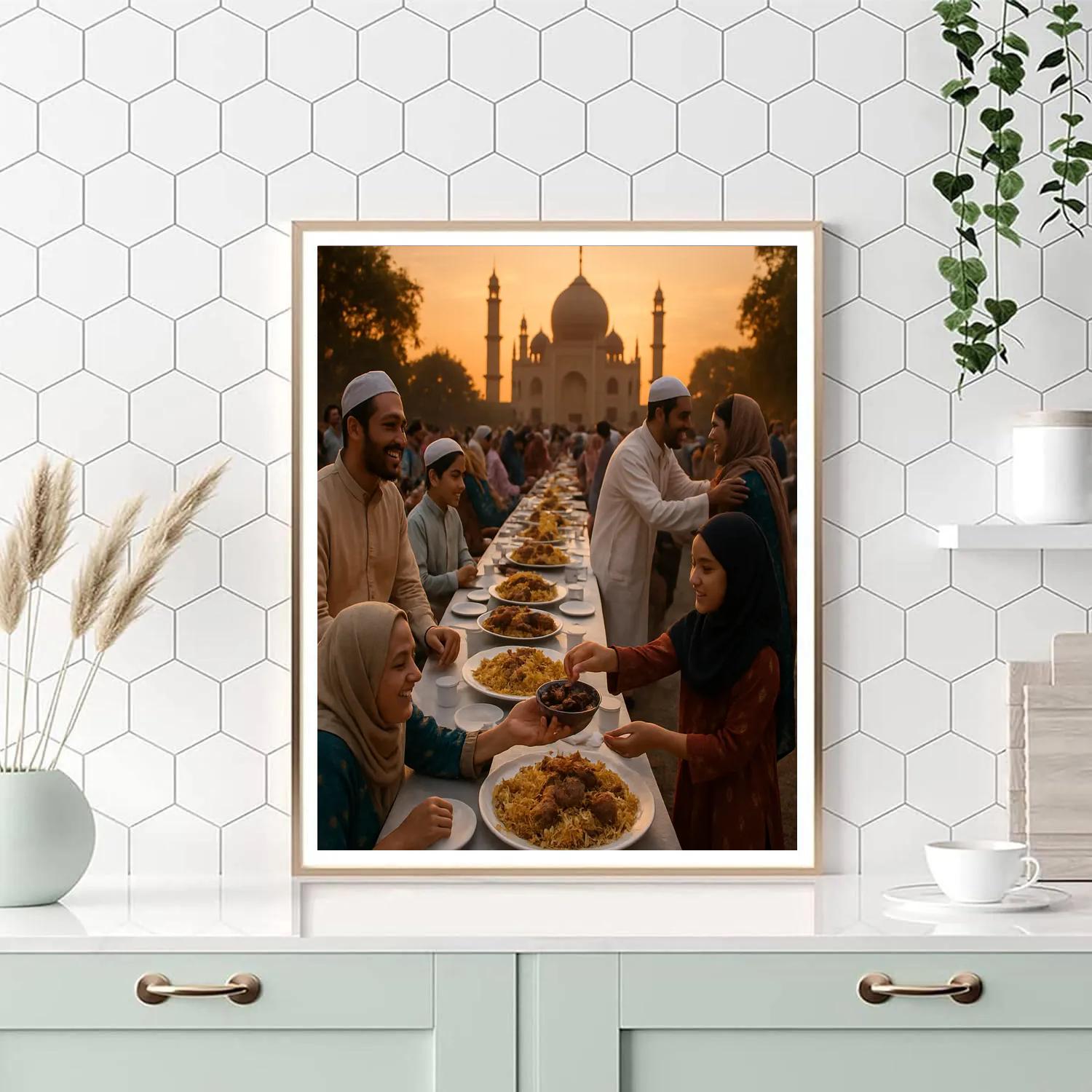 Eid Al Fitr Community Feast paint by number