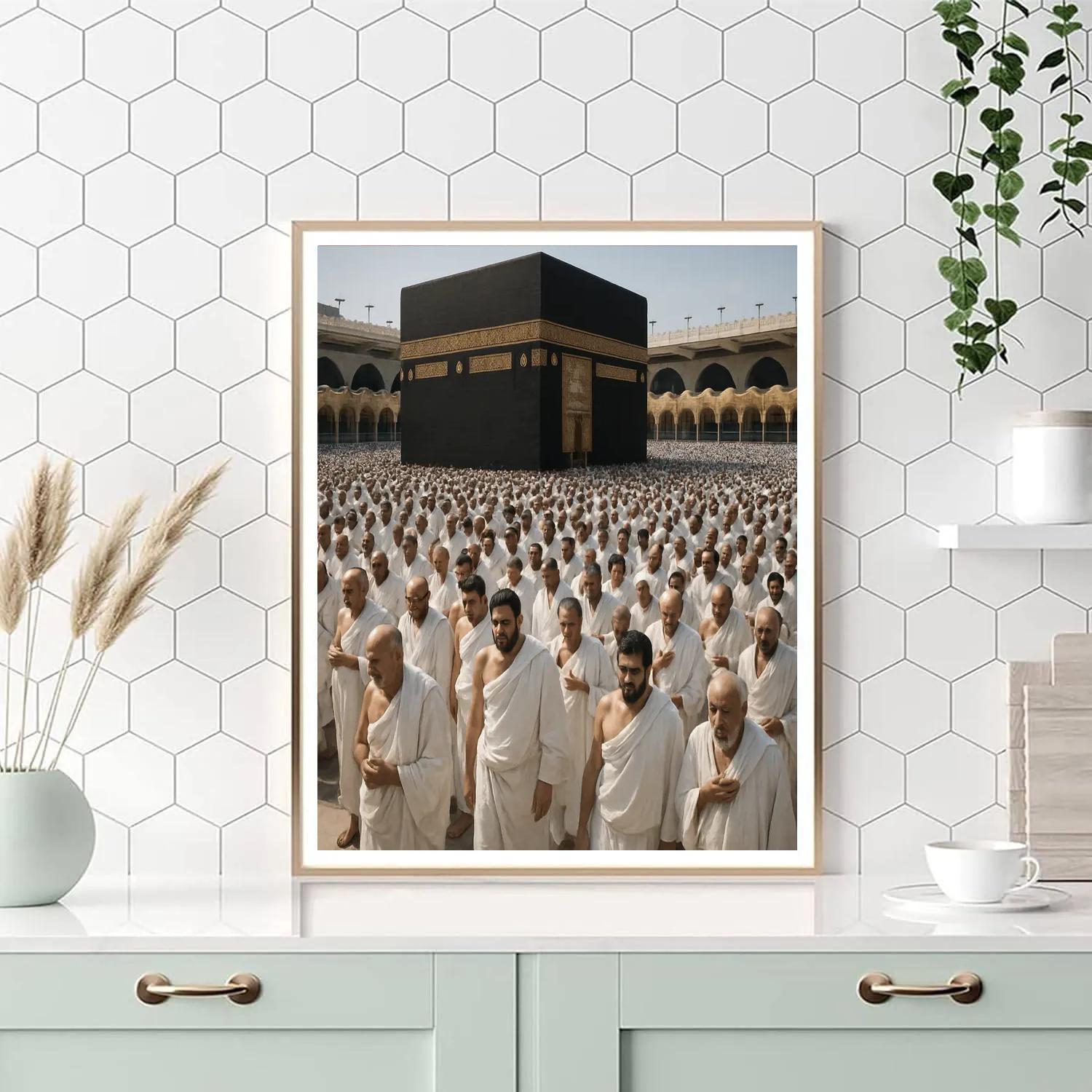 Hajj Pilgrim Circling Kaaba paint by number