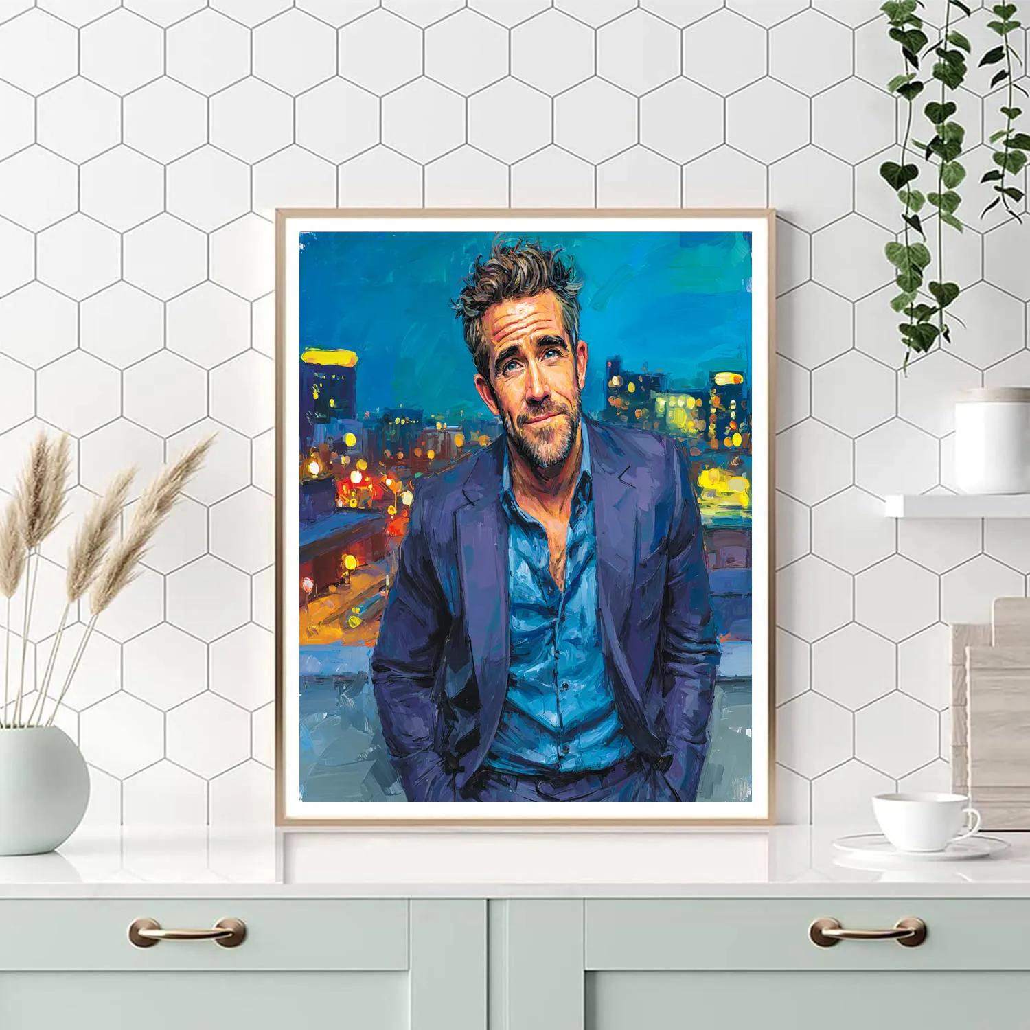 Ryan Reynolds Witty Maverick On The Edge paint by color